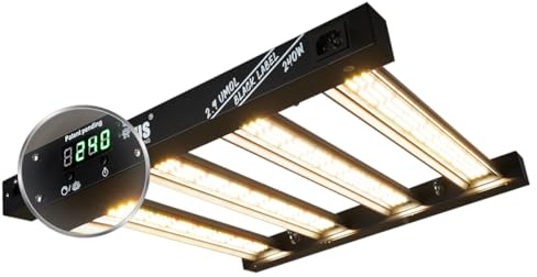Lucius 240W LED-Pflanzenlampe mit Mastersteuerung, Timer, LED Display