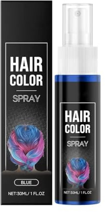 Tinta Temporanea per Capelli, Spray Colorato Wash Out per Bambini, Lavabile, Non Appiccicoso, Facile da Rimuovere, Colore Vivace a Lunga Durata, per Cosplay e Spettacolo