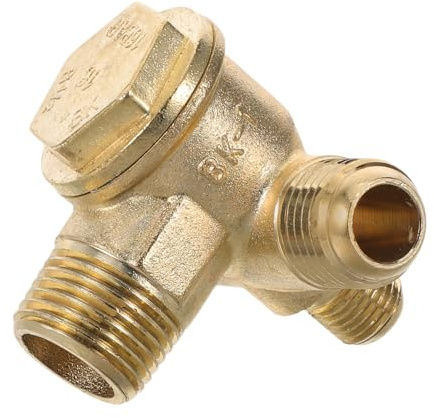 Sosoport Air Compressor Check Valve One-Way Non Return Valve G3/8 Thread Air Compressor Accessories Spare Parts for Garage Maintenance DIY Tools