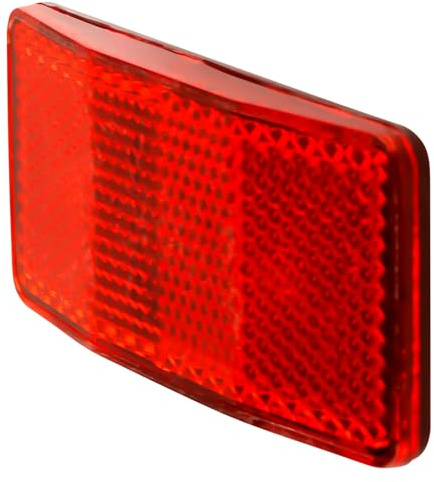 Gaomumu Red Bicycle Rear Reflector Disc, Bike Rear Frame Warning Reflective Sheet, Outdoor Reared Taillight Cycling Accessory, for Mountain Bike Racks and Frames