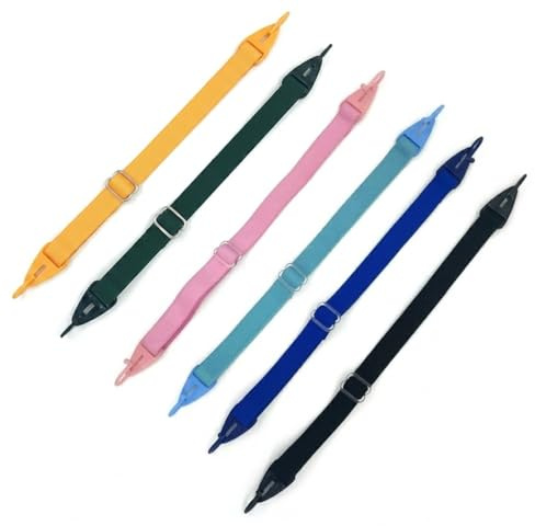 tsejitxin Correa para Gafas, 6 Pcs, Ajustables y Multicolor | Antideslizantes, Para Actividades Deportivas, Para Mujeres, Hombres y Niños, Cómodas y Seguras, Duraderas