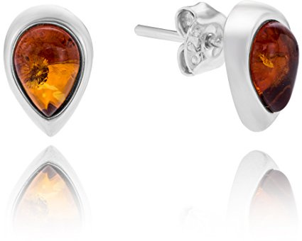 Copal Pendientes Para Mujer Con Ámbar Natural Y Plata De Ley 925