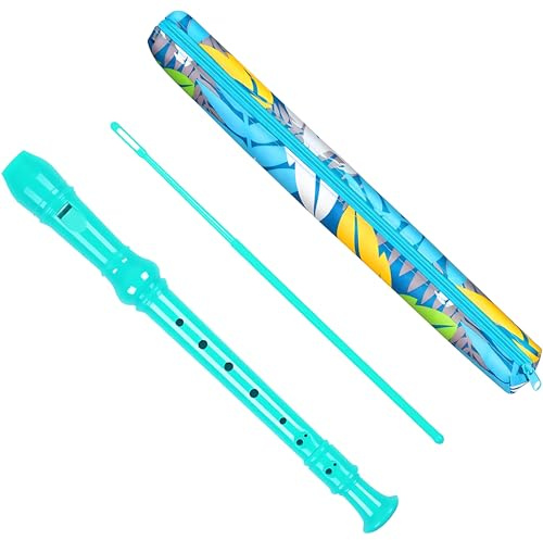 Descant Soprano Recorder Music Recorder Instrument for Kids Flute Kids Recorder with Cleaning Rod + Case Bag…