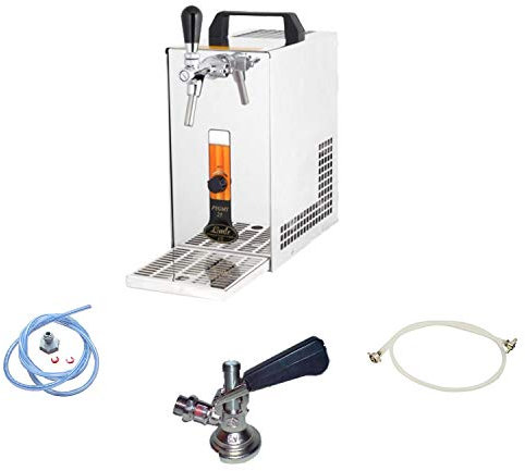 ich-zapfe Ensemble Complet - Tireuse a Biere avec Pompe à Membrane PYGMY 25/K, Machine a Biere, Pompe a Biere 1 Ligne, 35 litres/h, Professionnelle, Green Line, Type D
