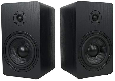 Rockville 2 RockShelf 58B 360w svart 5,25 hemmabio bokhylla högtalare/8 Ohm V2