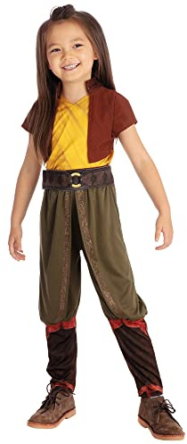 Rubies Official Disney Raya Deluxe Costume, Raya and the Last Dragon Girls Kids Fancy Dress