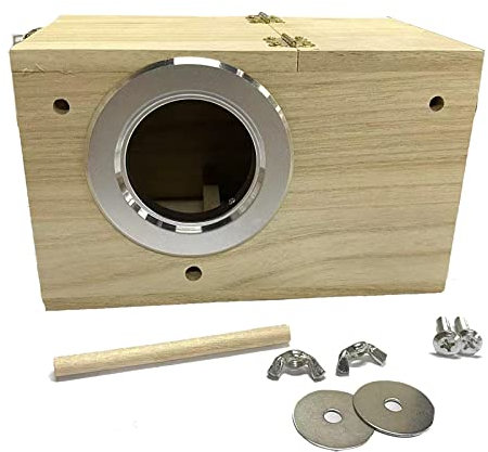 HEZHU Vogelzuchtbox Nistkasten Vogelzucht Brutkasten Vogelhaus für Wellensittich Exoten Papagei Sittich (Unsichtbar)