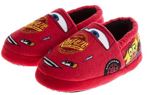 Disney Cars Lightning McQueen Boys Plush Aline Toddler Slippers