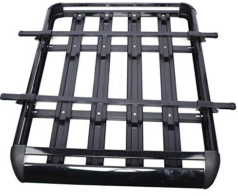 OUKANING Barres de Toit Universelles en Alliage d'Aluminium pour Voiture, Porte-Bagages, Porte-Cargaison, Noir