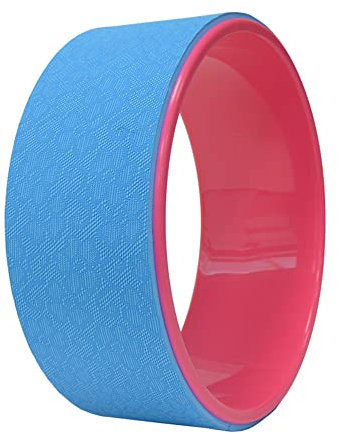 LTLCLZ Yoga Pilates Circle TPE Yoga Fitness Roller Rad Rückentrainingsgerät Schlankheitsring Mit Magischer Taillenform,Blau