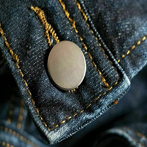 Jeansknöpfe Logo frei & rostfrei 25 Stk. 14mm, 17mm oder 20mm, Jeansknopf reparatur mit festem oder beweglichem Sockel (20 mm Jeansknöpfe mit BS)