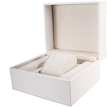 AMYSTY Uhrenkoffer Uhrenrolle Uhrenbox Uhrenschatulle Uhrenbox Single PU Leder Uhrenhalter Organizer Single Slot Armbanduhr Vitrine Schmuck Aufbewahrungsbox Uhrenetui Uhren Aufbewahrungsbox