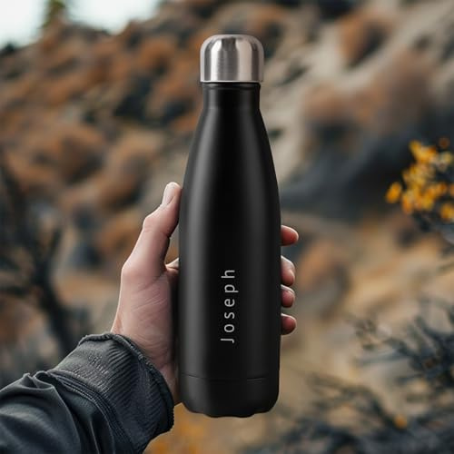 Personalisierte Thermosflasche (Hochwertiges Aluminium, Mit texte)