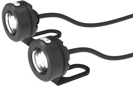 Oxford Run Light Front (Pair) Bike Lighting Ancillary Headlights Motorcycle. EL381, Black