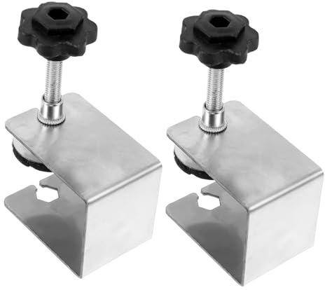 BESTonZON 2stücke Edelstahl C-zwingen Für Holzarbeiten Robuste Klemmen Mit Einstellbarem Schraubmechanismus Für Montage Und Renovierung Von Möbeln