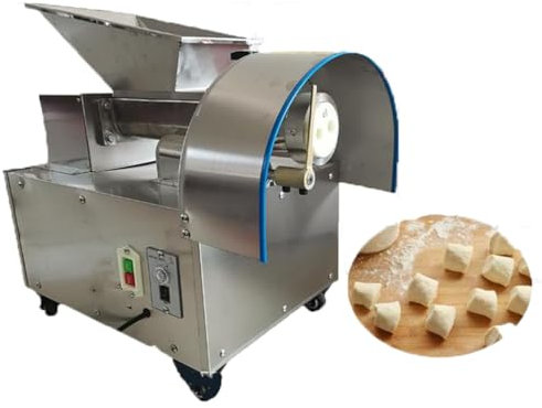 HLGKBY Arrotondatrice elettrica per Pasta, Macchina per impastare Commerciale in Acciaio Inossidabile da 400 W, Presse divisorie a rulli per Pasta per Pasta per Pizza per Biscotti, Torta lunare,