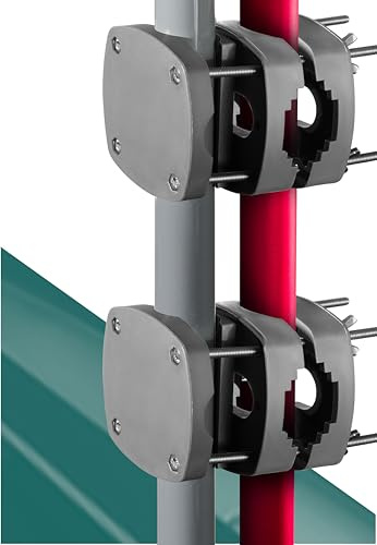 4happy Sonnenschirmhalter SunnyBoy, 2er Set, Anthrazit | Platzsparender Ersatz für Sonnenschirmständer, Schirmhalterung bis zu 2m, Funktionale und Robuste Schirmhalterung