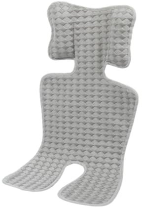 Odot Sitzauflage Kinderwagen Sommer, Universal Sitzauflage für Kinderwagen Atmungsaktive Sommer Sitzeinlage Buggy und Kindersitz Waschbar Babyschale Sitzbezug (grau,70x35cm)