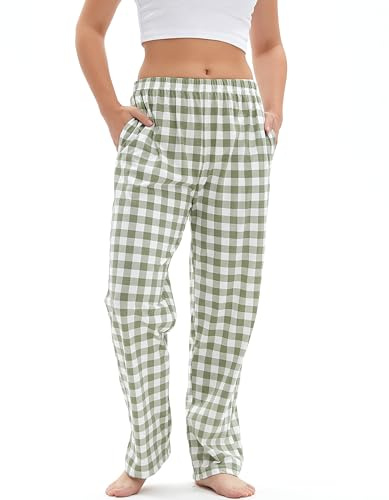 Mancru Pantaloni Pigiama Donna Cotone Pantalone Pigiama Donna Comodi Pantaloni da notte, Womens Pyjama Pants