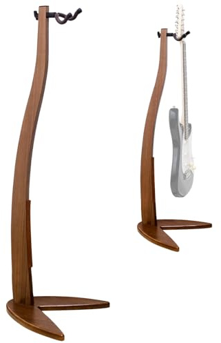 MUSO Support de suspension pour guitare basse, support d'archet en bois massif en forme de sirène pour affichage et rangement, 106,7 cm de hauteur, anti-rayures et anti-chocs, studios dégradés, salon