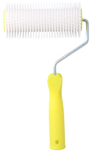 Cozlly 22cm/15cm Rullo Frangibolle per Autolivellante, Rullo a Spillo 11 mm per Antischiuma per Pavimento, Resina (15 cm)