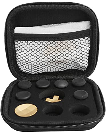 Thumbsticks de Metal para Elite Controller Serie 2 Kit de Accesorios para Elite 2, Botones Magnéticos de Repuesto Incluye 6 Joysticks Chapados en Metal (Gold)