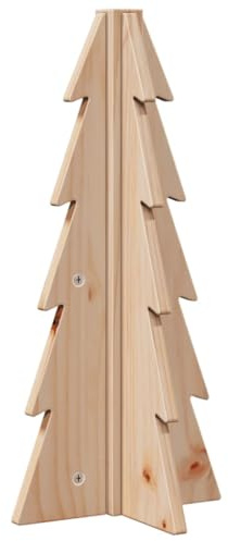 vidaXL Weihnachtsbaum Holz zum Schmücken 49 cm Massivholz Kiefer