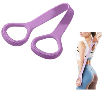 Bande de résistance élastique pour exercices de bras, dos, épaules, fitness, pieds, jambes, mains, exercices de bras pour yoga, pilates, étirement, thérapie physique, entraînement de gym à domicile
