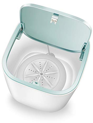 Lavatrice Portatile, Mini Lavatrice a Turbina ad Ultrasuoni da 3,8 Litri Lavabiancheria Alimentata tramite USB per Biancheria Intima, Vestiti per Bambini, Calzini, Piccoli Delicati (White)