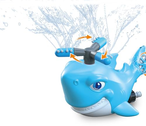 Splash Baseball Outdoor Water Toy, 3-in-1 Whale Sprinkler Set, DIY Assembly Kids Game