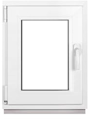 Framex Kellerfenster Kleines Fenster Weiß Breite x Höhe 45 x 60 cm (450 x 600 mm) 2-fach (32 mm) Dreh Kipp DIN Links - Premium - Alle Größen