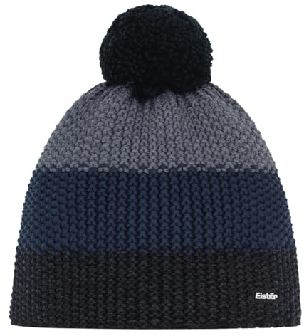 Eisbär Mütze Herren & Damen Star Pompon - Merino Wintermütze Unisex mit Fleece schützt vor Kälte und Wind - Bommelmütze atmungsaktiv thermoregulierend warm Haube aus Österreich