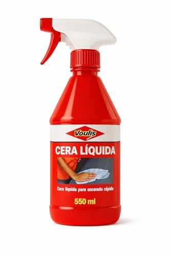 Voulis Cera Coche Alto Brillo Con Cera Carnauba En Spray, Cera Para Coche De Mantenimiento Tipo Pulimento Coche Y Tratamiento Ceramico Coche Hidrofobico Accion Rapida
