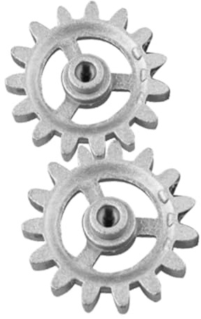 FELTECHELECTR 2 Pezzi Ingranaggi Rotanti in Metallo per Spiedo Barbecue Accessori Ricambio Facili da Installare per Motore Elettrico DIY per Cucina e Outdoor