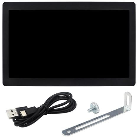 ZYHARUKO Écran secondaire d'alimentation USB 5/7 pour boîtier PC avec boîtier en aluminium et luminosité réglable USB moniteur de connexion à câble unique