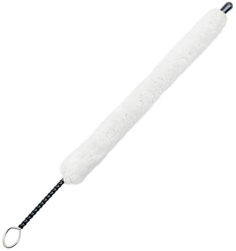 GLEAVI Flötenreinigungsbürste aus Baumwolle, leichtes Flötenreinigungsset mit Baumwollfaden und Metallstab, tragbarer Flötenwischer für effektive Instrumentenpflege