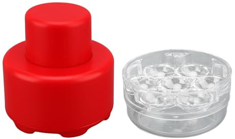 Tnfeeon Denocciolatore Multi Ciliegie, Snocciolatore in Acciaio Inossidabile, Denocciolatore per Ciliegie con Design a Serratura, Aiuto da Ideale per gli Amanti delle (rosso)