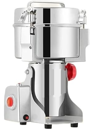 Molino Eléctrico De Granos Alta Velocidad For Especias, Maíz, Polvo Comercial For Cereales Secos, Café, Hierbas Y Molino Eficiente Esfuerzo(800g)
