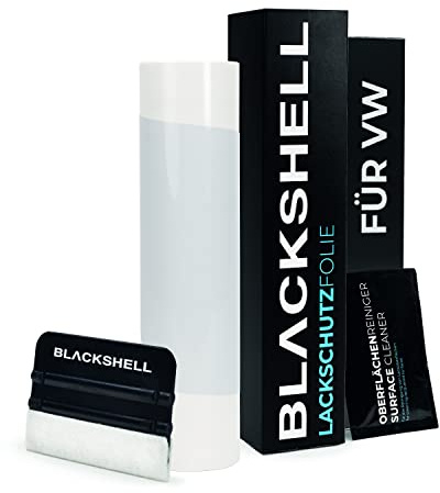 Blackshell® Ladekantenschutz Folie passend für VW Golf 7 Variant | Typ AU | Bj. 2012-2019 Transparent - passgenauer Stoßstangenschutz inkl. Set für Folierung