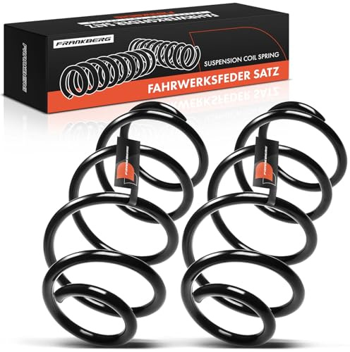 Frankberg 2x Federn Fahrwerksfeder Vorderachse Kompatibel mit A1 2010-2018 Ibiza IV 2008-2020 Ibiza IV ST 2010-2015 Replace# 6R0411105P