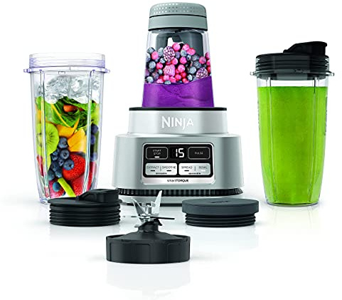 Ninja Foodi SS100 Smoothie Bowl Maker & Nutrient Extractor 1100W Blender SS101 (Renewed) (Ninja Foodi SS101)