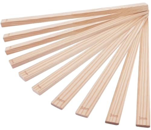Morkite Strisce di Misurazione Guide per Mattarello in Legno Righello per Pasticceria Leggero Torte Utensile, Distanziatori per Pasta, Accessori per Cottura, Biscotti, Pizza, Torte, Impasto