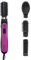 ELISON Föhnbürste, Warm- und Kaltluftbürste, 4 in 1 Multifunktions Glättbürste, Stylingbürste, drei Temperaturstufen, mit Etui, Farbe Schwarz-Fuchsia