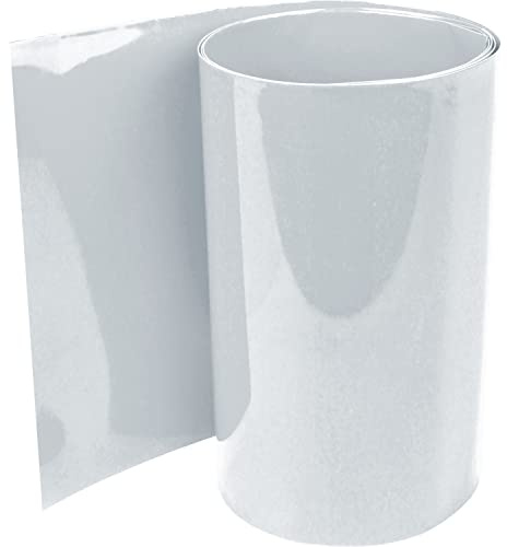 ISOLATECH PVC Schrumpfschlauch Ø95,5mm x 1m 2:1 Transparent ohne Kleber | Flachmaß 150mm, Meterware, Zum Isolieren von 18650 Akkus und Batterien, Unbeschriftet