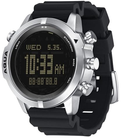 findtime Dive Computer Watch for Men Women 10ATM Waterproof Diving Wrist Watch for Freediving Scuba Altimeter Barometer Compass Survival Watch