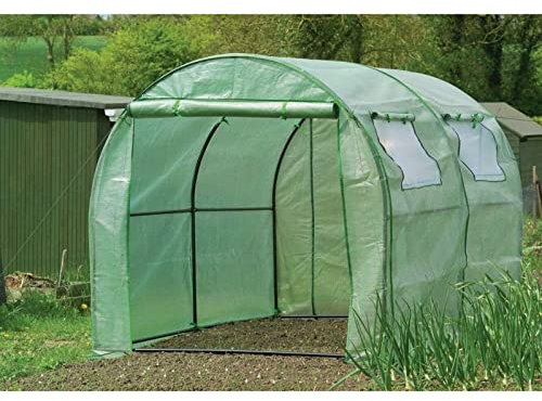 WAHHWF Gewächshaus Groß Grüne Häuser für Draußen Schwerlast, Folientunnel Gewächshäuser mit stabilem Stahlrahmen, Draussen Gartenarbeit Tomate Pflanzen Heißes Haus, 3m/2m lang (Size : 300x200x200cm)
