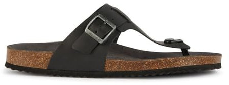 Geox män U Sandal Ghita D flip-flop, svart, 42 EU, svart, 42 EU