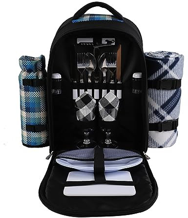 apollo walker Picknick-Rucksack, Schwarz1, 2 Person, Modern