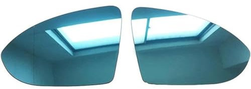 SKINII Rück Spiegelglas Für VW Für Golf 7 Für MK7 2013 2014-2021 Für Touran 5G0857521 5G0857522 Links Rechts Beheizte Rückspiegel Blau Glas Außenspiegel (Farbe : A Pair)
