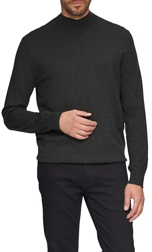 Strickpullover mit Turtleneck in melierter Optik